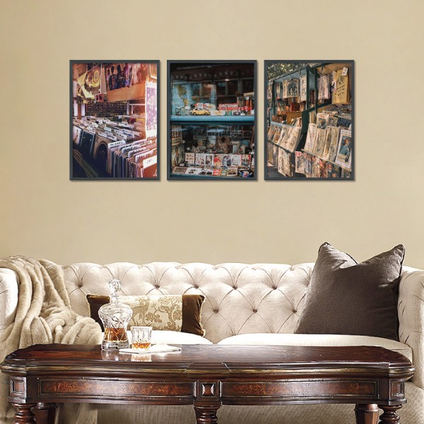 Three Decorative Paintings (Vintage Grocery Store)